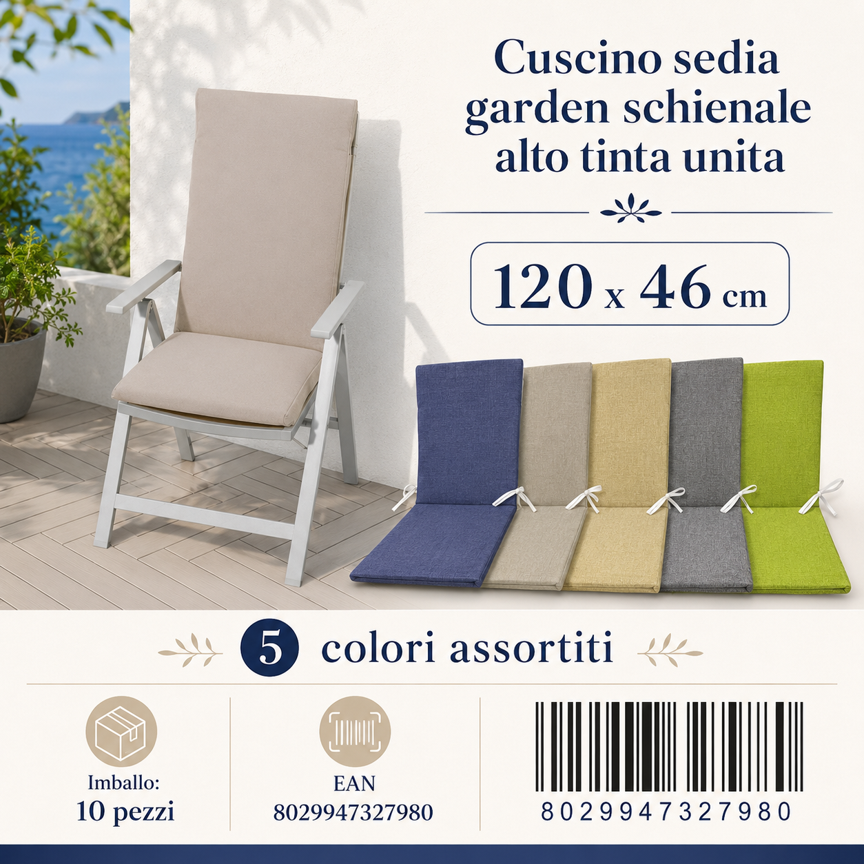 Cusc Sedia Garden Sch Alto Tu 120*46