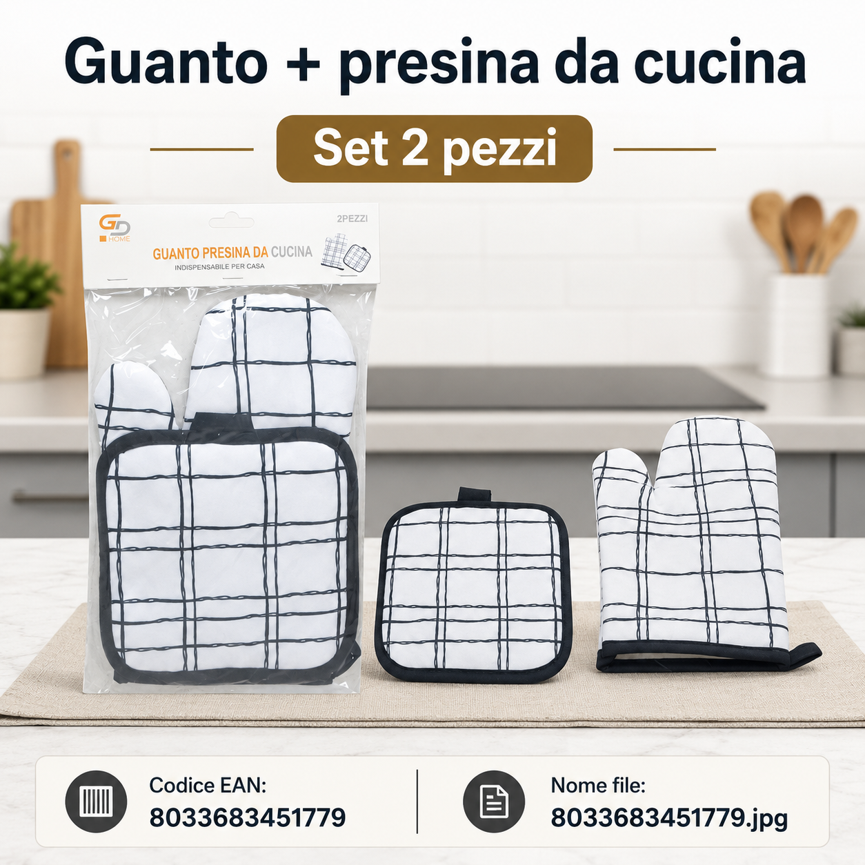 Guanto + Presina Da Cucina