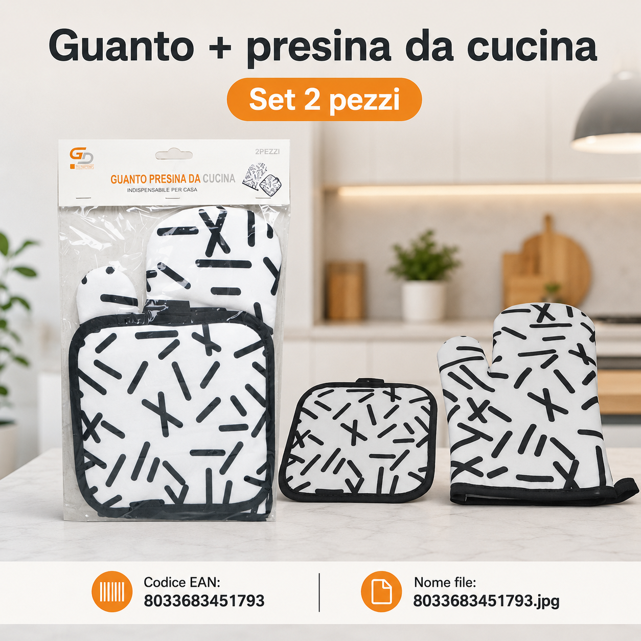 Guanto + Presina Da Cucina