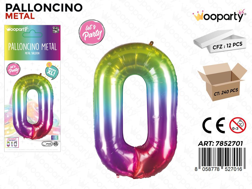 Palloncino Metal M.color N.0 100CM