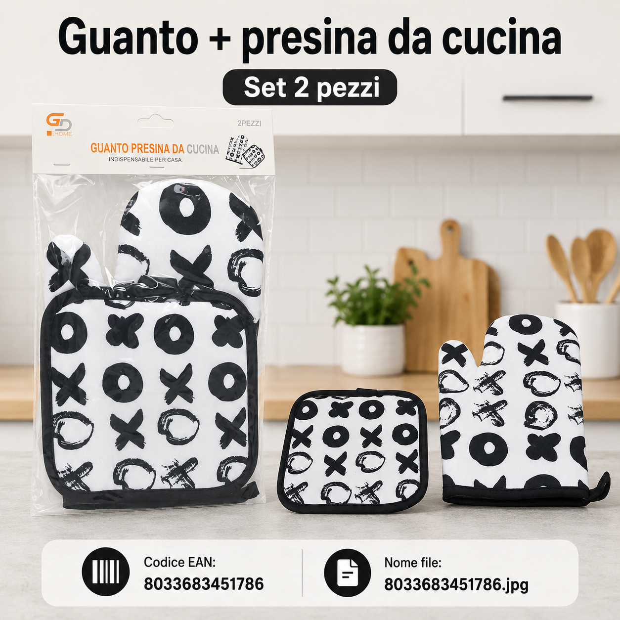 Guanto + Presina Da Cucina