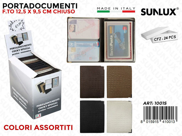 Portadocumenti vari e Portamonete