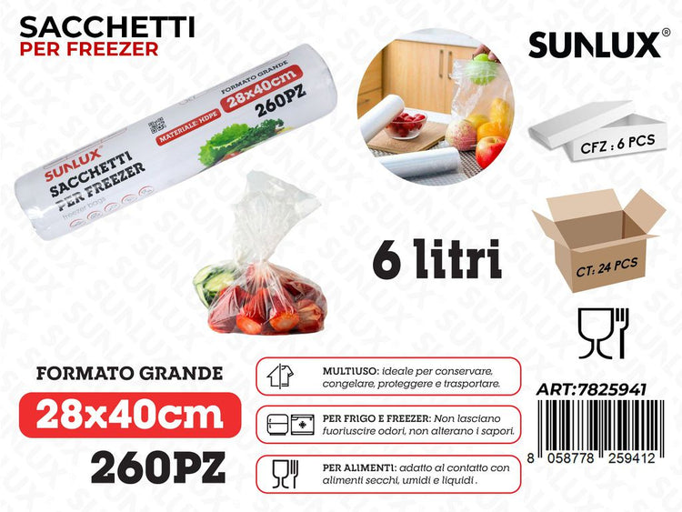 Sacchetti Freezer Monouso