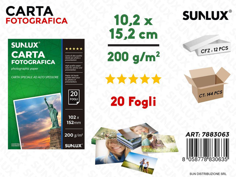Carta Fotografica e Adesivi per Fotografie