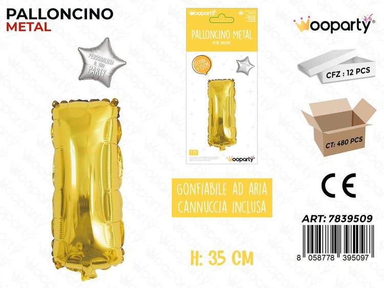 Palloncini MYLAR Dorati 35CM