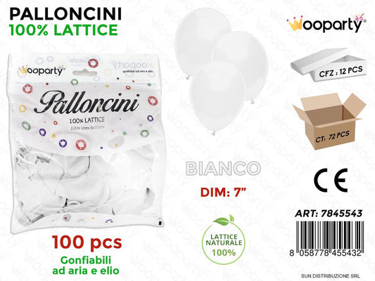 Palloncino Bianco DIM.7 100PCS