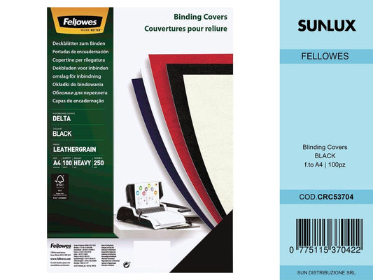 Copertine per Rilegatura Nero A4 100FF/Pacco