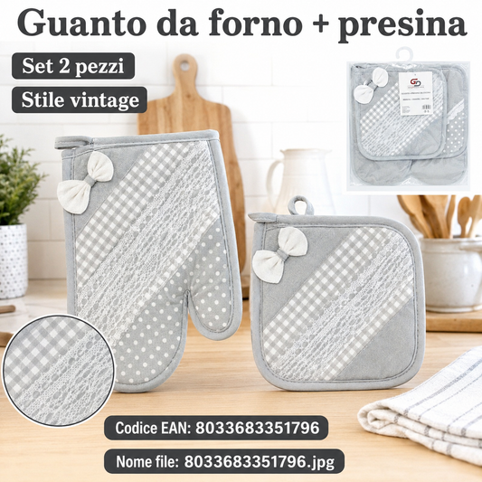 Guanto Da Forno + Presina Vintage
