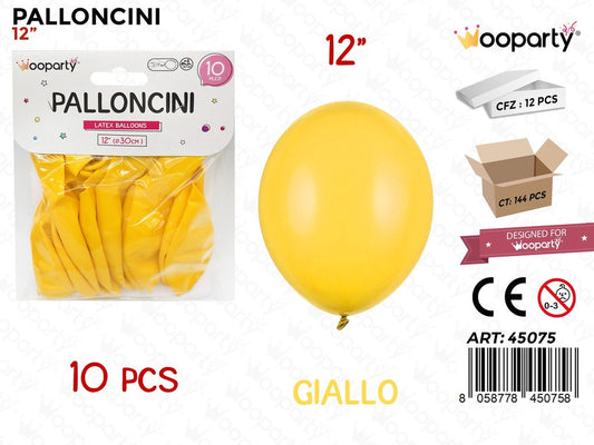 Palloncino Giallo 12 10PCS