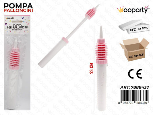 Wooparty Pompa per Palloncini 23CM