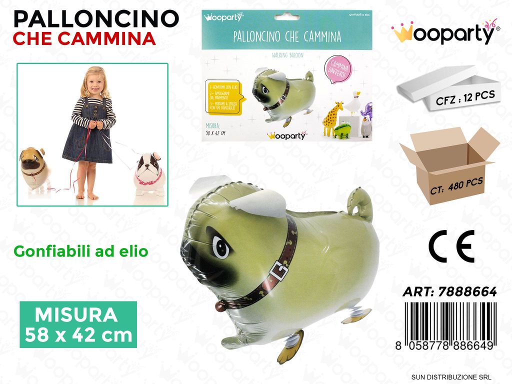 Palloncino Che Cammina Cane 58*42CM