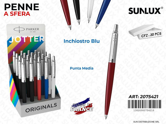 Esp. Penne a Sfera Parker Jotter Inch. Blu