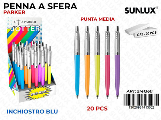 Esp. Penna Sfera Parker Jotter Inch. Blu