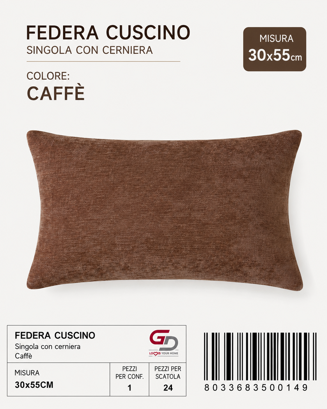 Federa Per Cuscino 30*55Cm