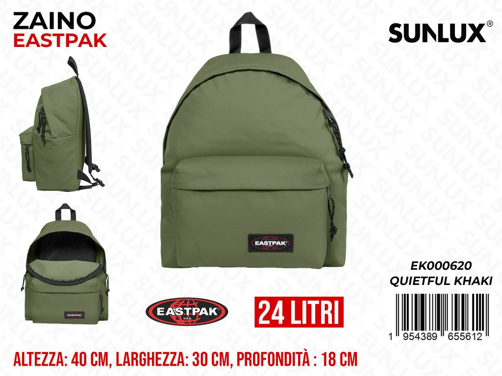ZAINO EASTPAK QUIETFUL KHAKI 30*40*18CM 24LT