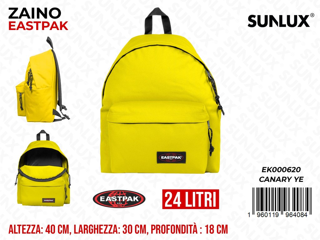 ZAINO EASTPAK CANARY YELLOW  30*40*18CM 24LT