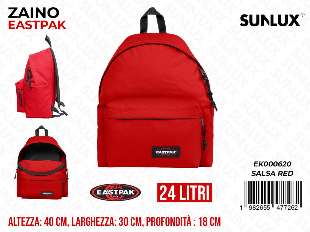 ZAINO EASTPAK SALSA RED 30*40*18CM 24LT