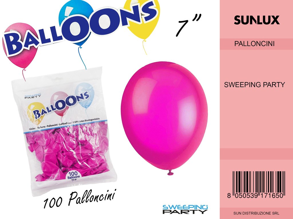 Palloncini Rosa 7 100PC