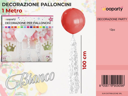Dec. Palloncini Bianco 1MT
