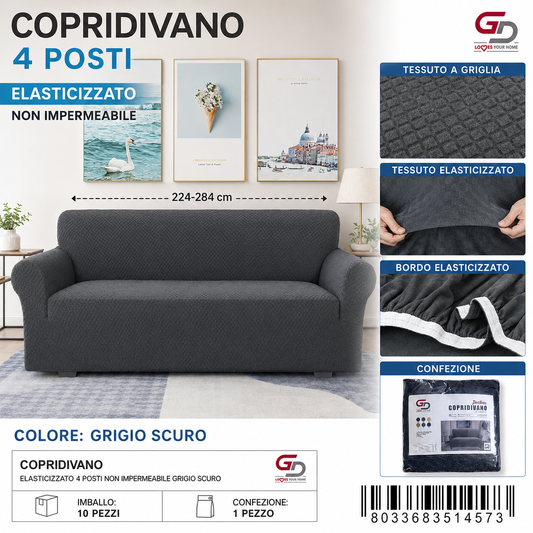 Copridivano 4Posti Non Impermeabile