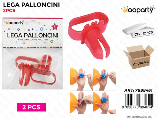 Lega Palloncini Rosso 2PCS