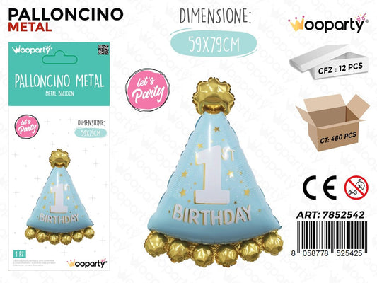 Wooparty Palloncino Metal 3D 59*79CM