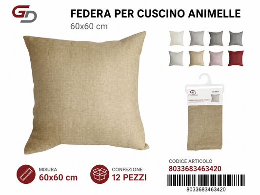 Federa Per Cuscino Animelle Joelle 60*60Cm