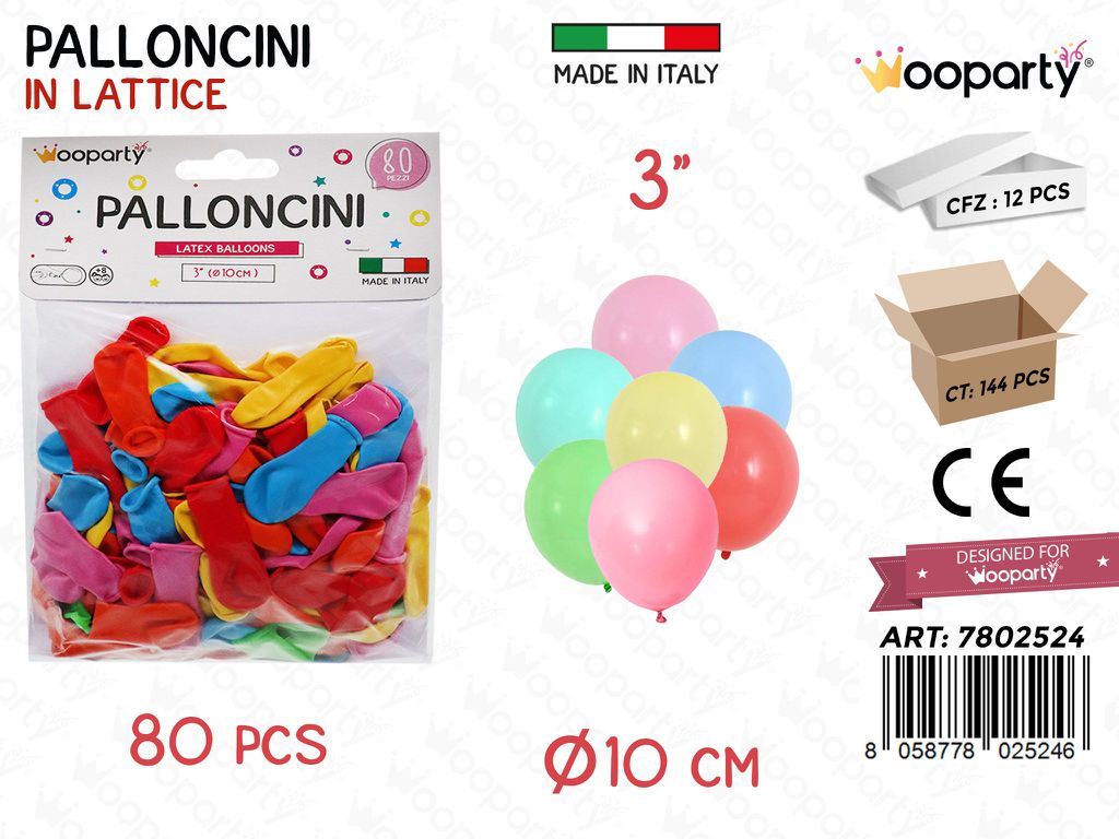 Wooparty Palloncini Bombetta Acqua 80PCS 10CM