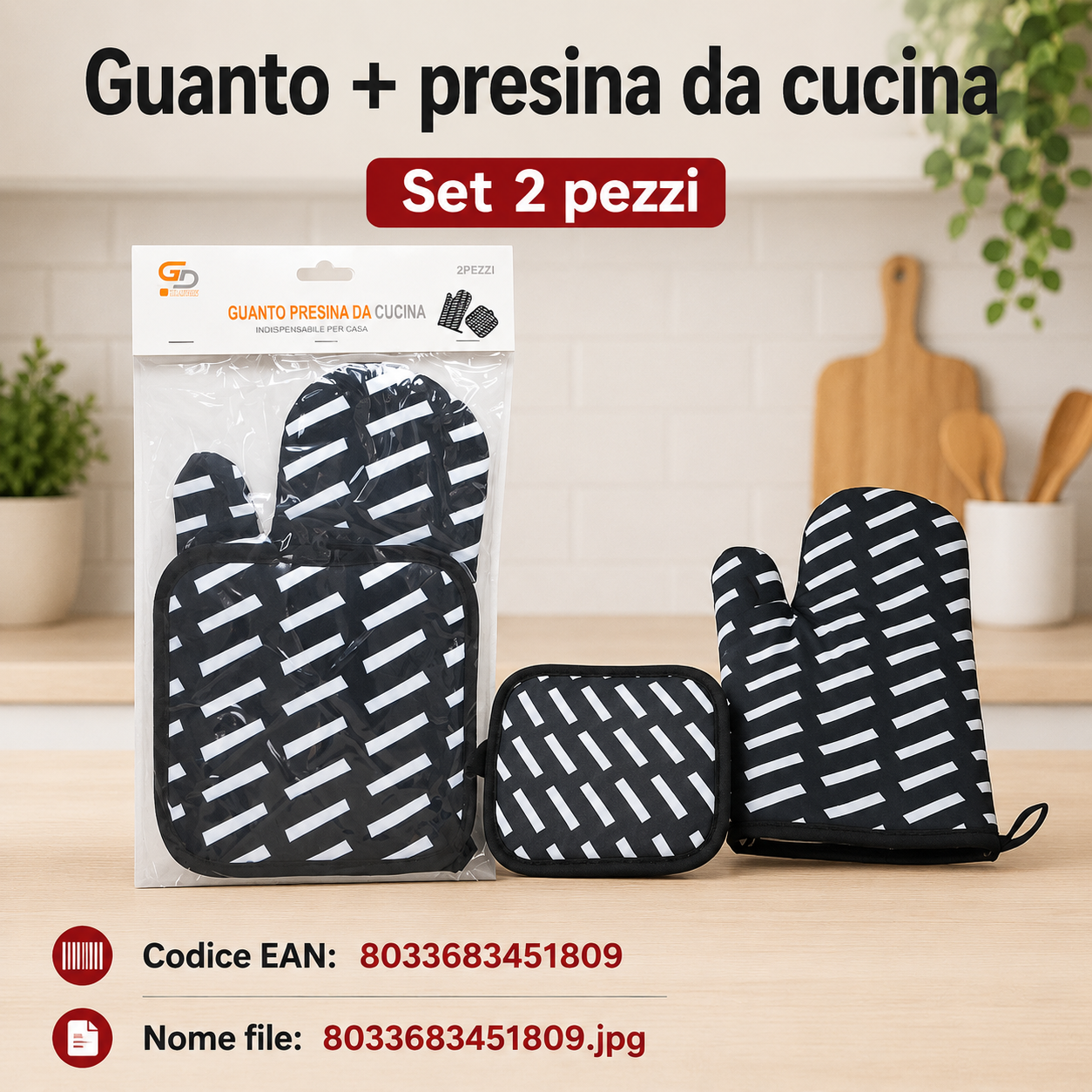 Guanto + Presina Da Cucina