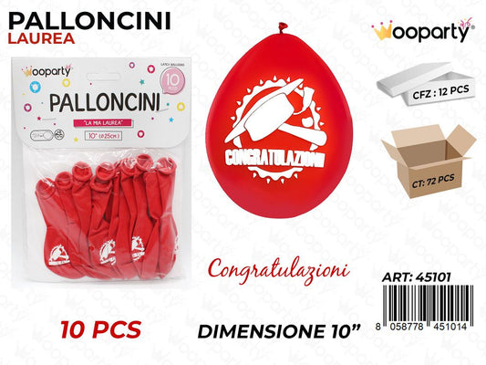 Palloncini Congratulazioni 10 10PCS