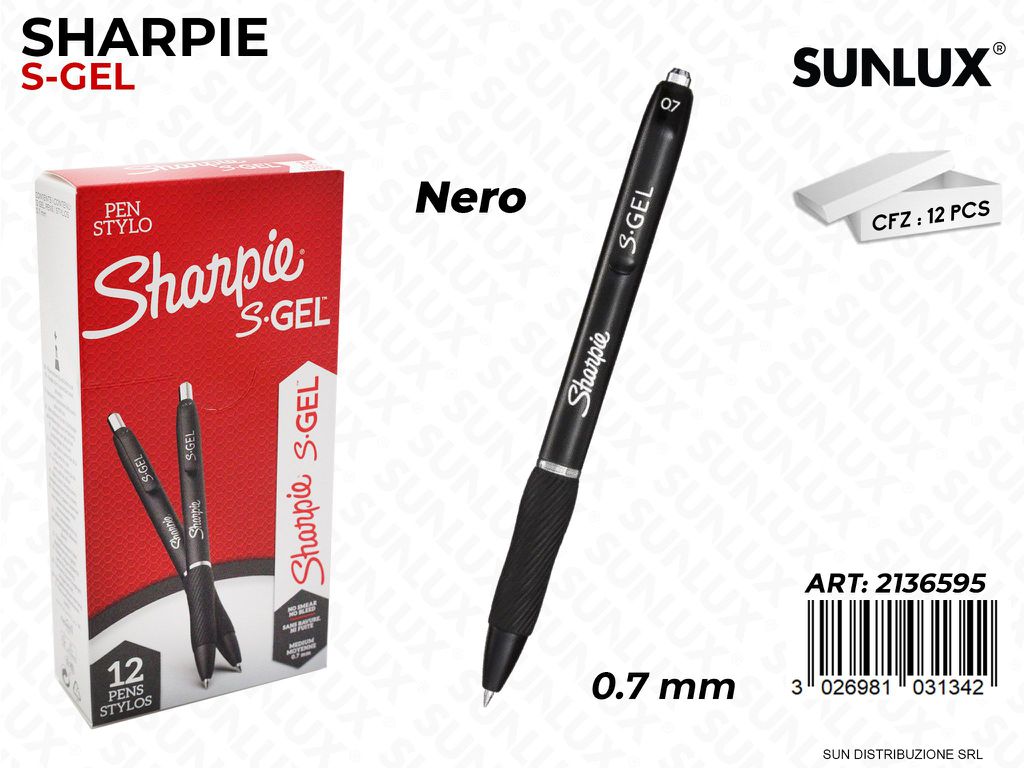 Sharpie Pen Gel Nero 0.7MM