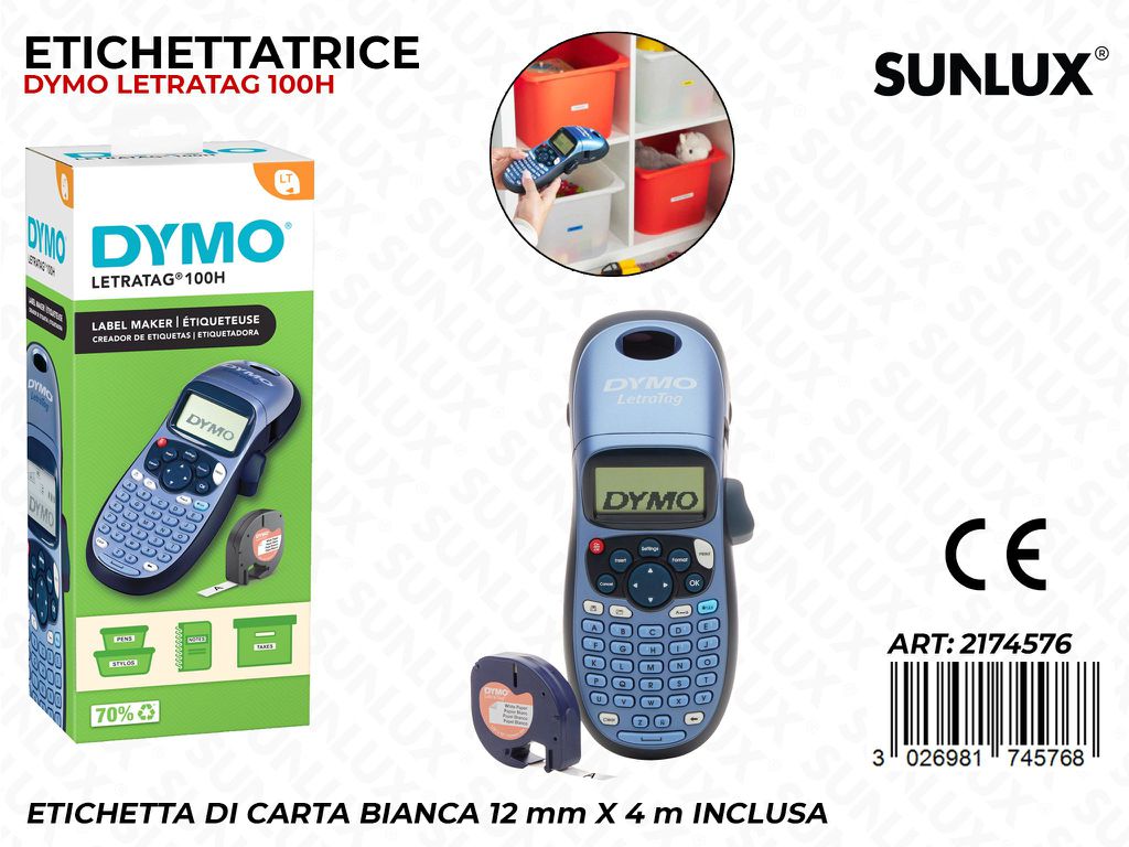 Etichettatrice Dimo Letratag 100H c/ Etic. Bia.