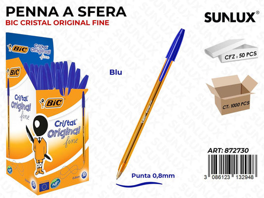 Bic Cristal Fine Blu 0.8MM