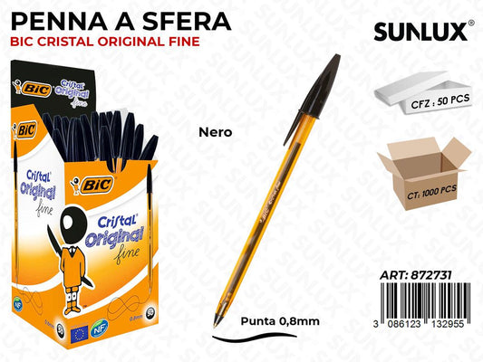 Bic Cristal Fine Nero 0.8MM