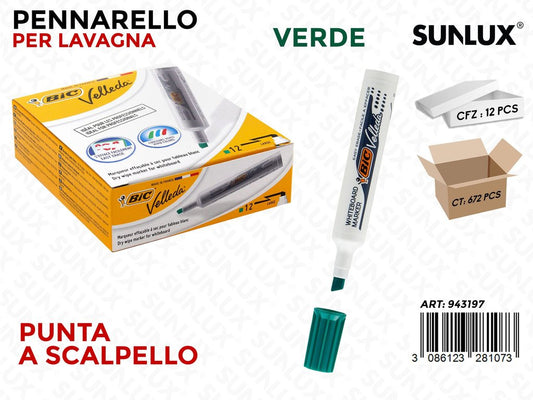 Bic Velleda 1791 Verde P.scalp.