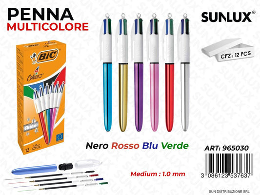 Penna Bic 4 Colours Shine 1MM
