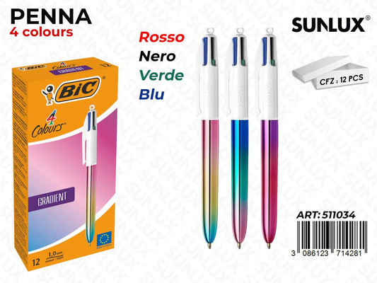 Bic. 4 Colours Gradient Ass.