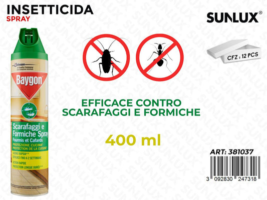 Insetticida Spray Scarafaggi-formiche 400ML