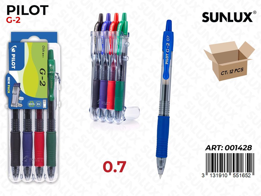 Pilot Set 2GO Sfera G-2 Col. Ass. 0.7 4PCS