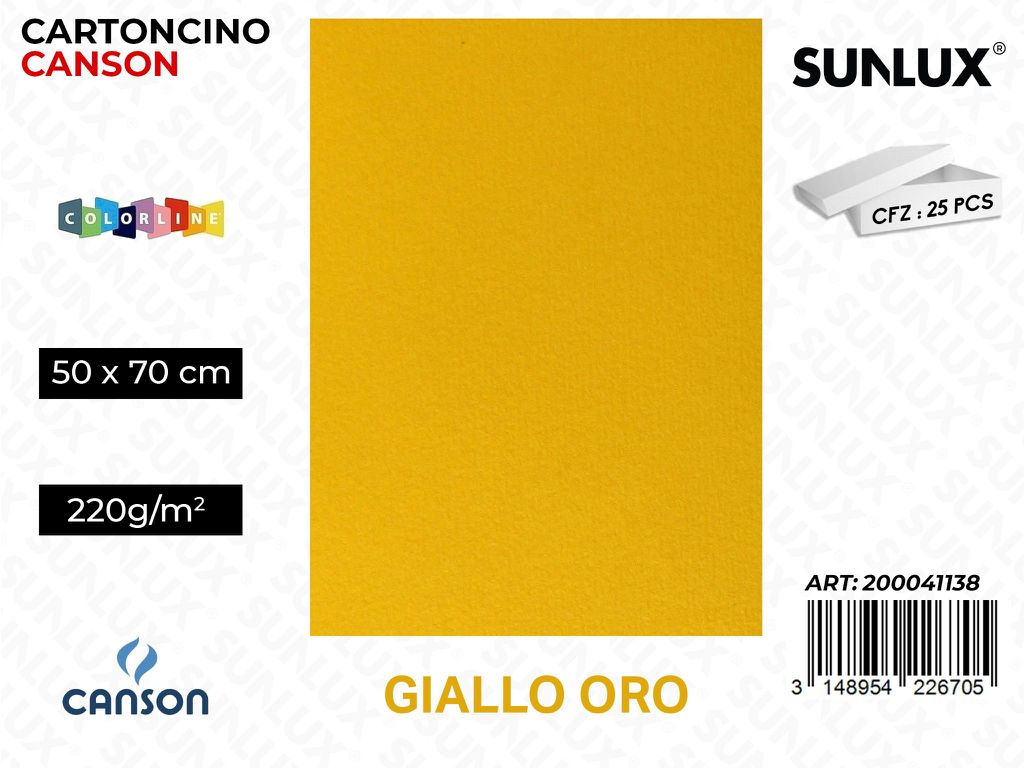 Giallo Oro Bristol Colorline 50*70 220G