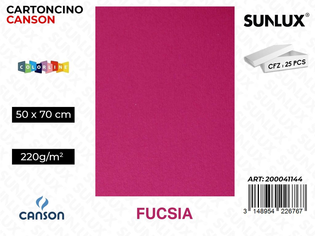 Fucsia Bristol Colorline 50*70 220G