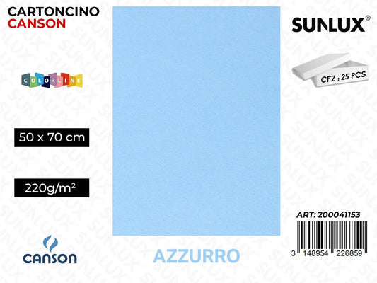 Azzurro Bristol Colorline 50*70 220G