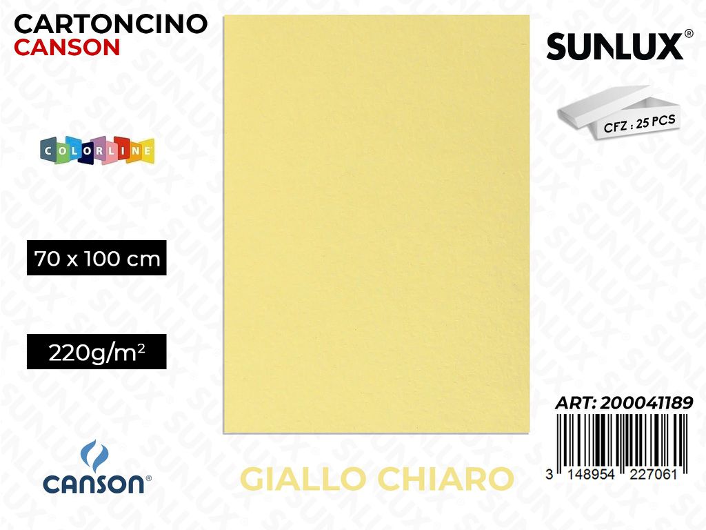 Giallo Chiaro Bristol Colorline 70*100 220G