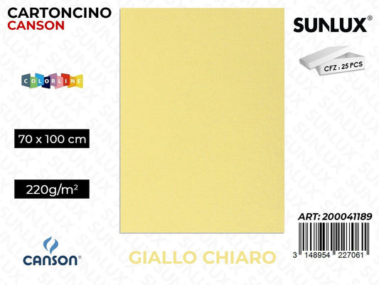 Giallo Chiaro Bristol Colorline 70*100 220G