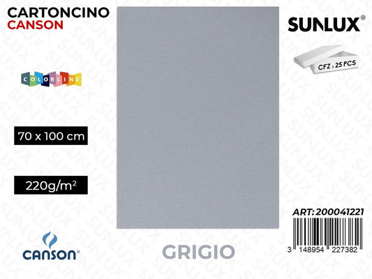 Grigio Bristol Colorline 70*100 220G
