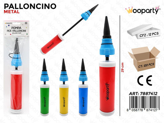 Pompa per Palloncini Colori Ass. 29 Cm