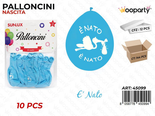 Palloncino È Nato Cel. 10PCS