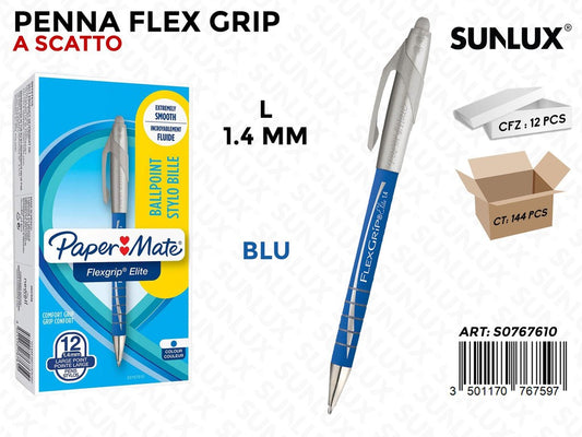 Paper Mate Flexgrip Elite Blu 1.4MM