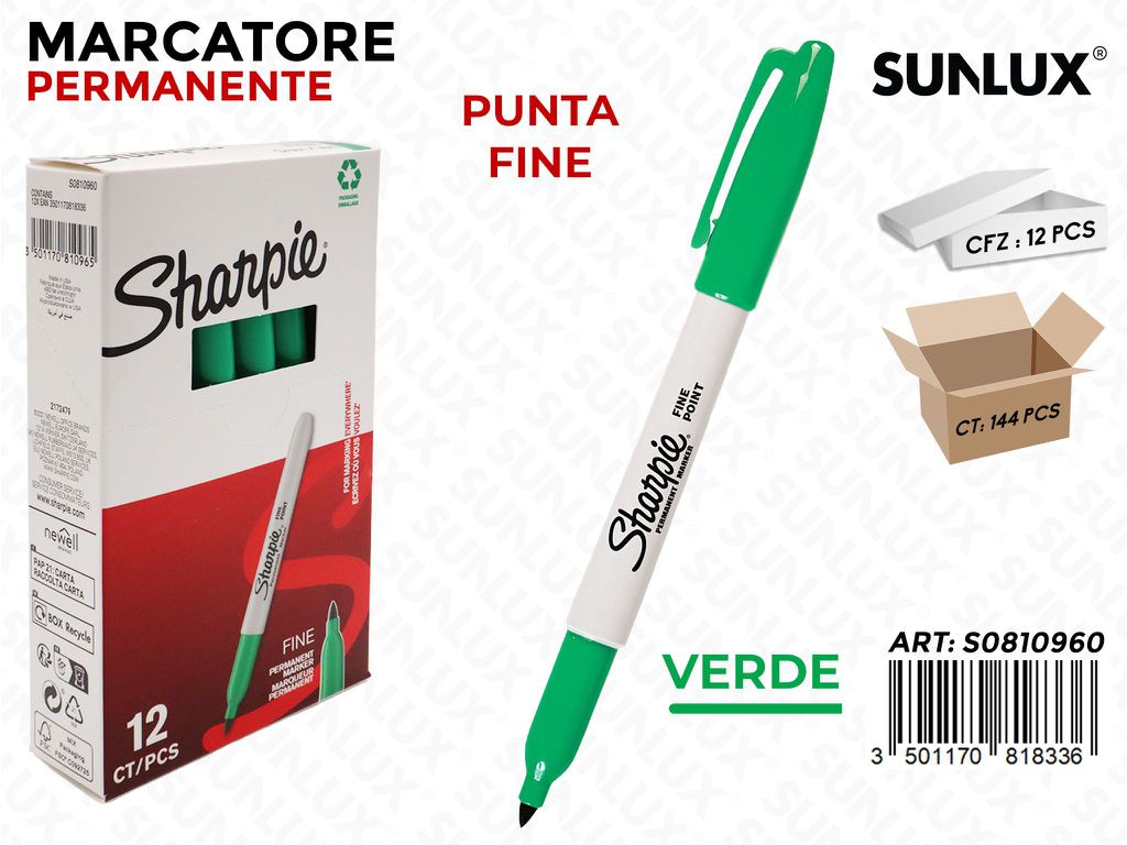 Sharpie Fine Point Marker Verde