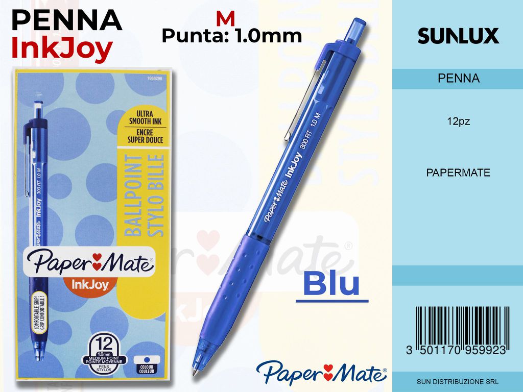 Paper Mate Inkjoy 300RT Blu 1.0MM